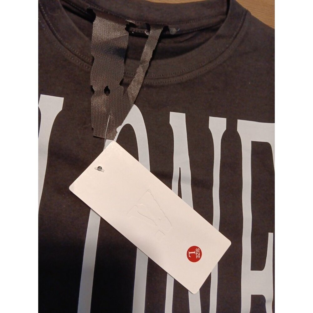 Vlone Classic Stamp Logo T-Shirt Mens L Black Snake Serpent Double Graphic NWT - Picture 5 of 7